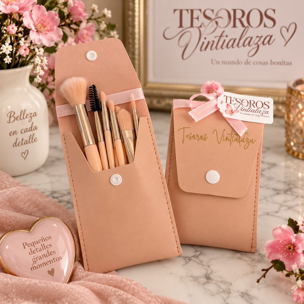 Juego de brochas de maquillaje de 8 piezas