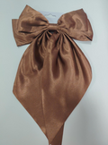 Coquette Style Silk Hair Tie with Clip